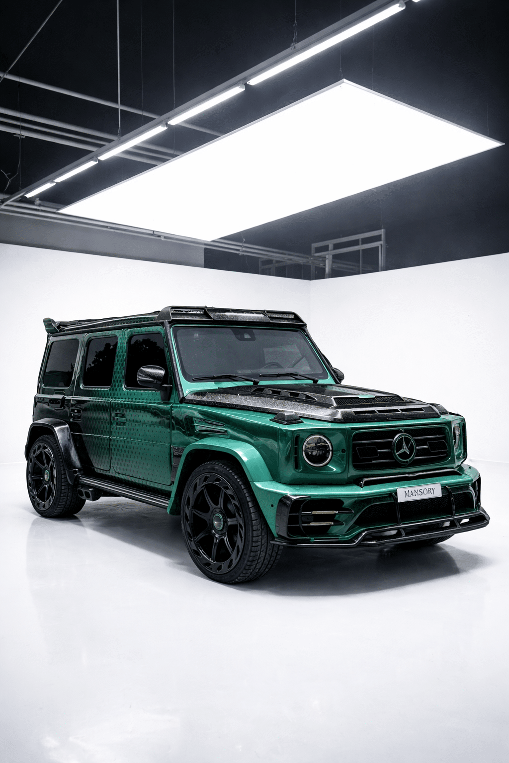 Mercedes G-Class widebody conversion Dubai in green