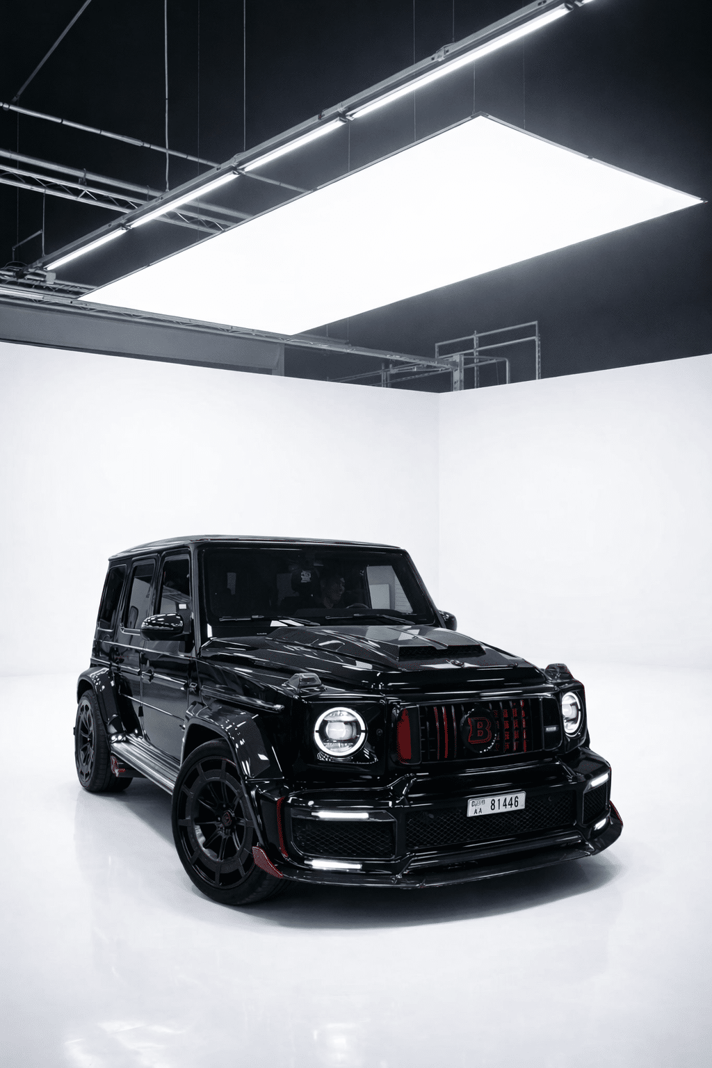 Mercedes G63 full body kit installation Dubai in black