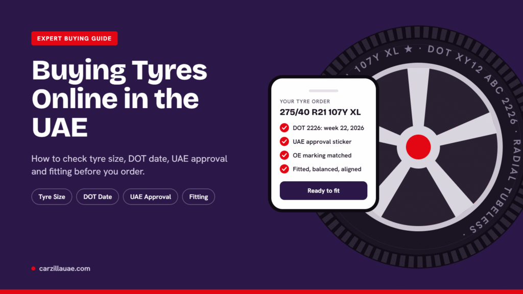 Buying Tyres Online in Dubai